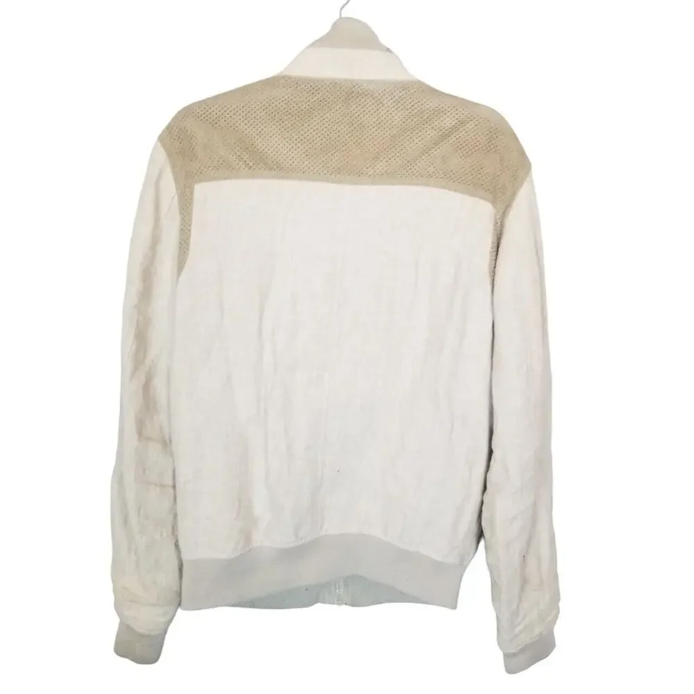 Zara Men's Full Zip Jacket Size M Snap Minimalist Preppy Weekend Vibes Casual